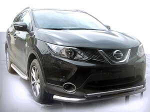 Передня захист ST014 (нерж) для Nissan Qashqai 2014-2021рр.