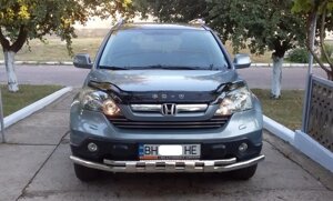 Захист переднього бампера ВУС SHARK подвійний Honda CR-V 2006-2012 кенгурятник захист бампера дуги пороги