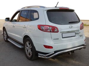 Задня дуга AK007-1 (нерж.) для Hyundai Santa Fe 2 2006-2012рр.