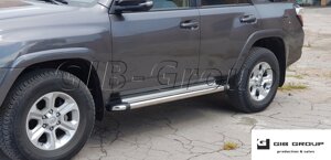 Пороги бічні труба з листом Toyota 4Runner 5 (2014+) D60