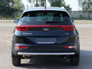 Задня захист AK002 (нерж) для Kia Sportage 2015-2021 рр.