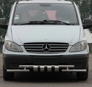 Передня захист ST009-15 (нерж.) для Mercedes Viano 2004-2015 рр.