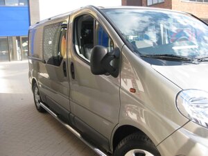 Бічний захист пороги труби Opel Vivaro 2001-2013, 2014+ кенгурятник захист задня дуги пороги