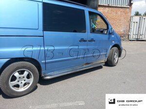 Пороги бічні труба з листом Mercedes-Benz Vito (96-03) D60