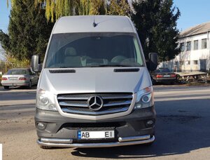 Захист бампера ВУС подвійний Mercedes Sprinter 2014+, 2006-13, 1995-06