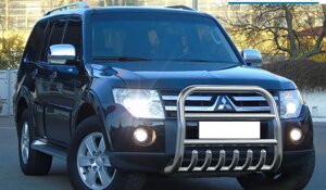 Захист переднього бампера - Кенгурятник Mitsubishi Pajero Wagon 4 (06+)