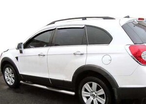 Бічні труби (2 шт., нерж) Ø70 для Chevrolet Captiva 2006-2019рр.