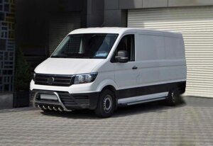 Кенгурятник WT003 (нерж) для Volkswagen Crafter 2017 мм.