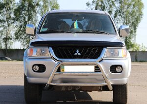 Кенгурятник для Mitsubishi Pajero Sport 1996-2008 Захист заднього бампера/дуги/пороги