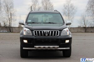 Кенгурник Toyota Prado 120 (2003-2009) /ус подвійний SHARK