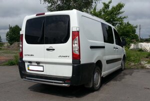 Захист заднього бампера ВУС подвійний Citroen Jumpy 2007+ 95-07 16+ Кенгурятник дуги пороги