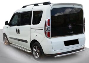 Задня дуга AK002 (нерж.) для Fiat Doblo III nuovo 2010 та 2015 мм.