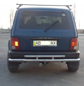 Захист переднього бампера ВУС SHARK LADA ВАЗ-2121 Нива 1985+ Кенгурятник захист бампера дуги пороги