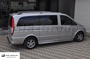 Пороги бічні труба з листом Mercedes-Benz Vito (04-21) D60 средняя и длинная база