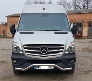 Захист бампера ВУС одинарний Mercedes Sprinter 2014+, 2006-13, 1995-06 кенгурятник захист задня дуги пороги