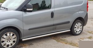 Бічний захист пороги труби Fiat Doblo 2010-2015 захист заднього бампера дуги пороги