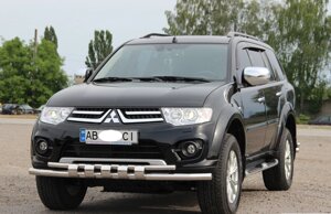 Захист переднього бампера ВУС SHARK Mitsubishi Pajero Sport 2008-2015 Кенгурятник захист бампера дуги пороги