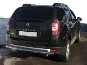 Задня дуга пряма (нерж.) для Dacia Duster 2008-2018 рр.