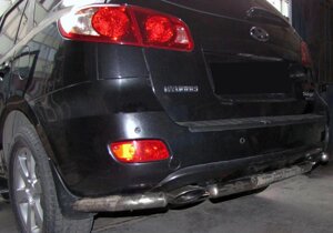 Задні кути з центральної AK0073 (2 шт., нерж.) для Hyundai Santa Fe 2 2006-2012рр.