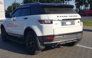 Захист заднього бампера (подвійна нержавіюча труба - подвійний ус) Land Rover Range Rover (15+)