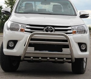 Захист переднього бампера - Кенгурятник Toyota Hilux (04-15)