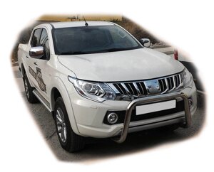 Кенгурятник WT005 (нерж) для Mitsubishi L200 2015 мм.