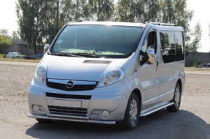 Передня захист ST014 (нерж.) для Opel Vivaro 2001-2015 рр.