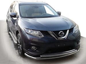 Передній захист ST014 (нерж) для Nissan X-trail T32 / Rogue 2014 мм.