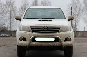 Кенгурятник для Toyota Hilux 2004-2015 захист бампера дуги пороги