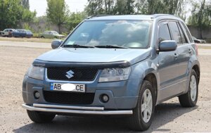 Захист переднього бампера ВУС подвійний Suzuki Grand Vitara 2005-2012 Кенгурятник дуги пороги