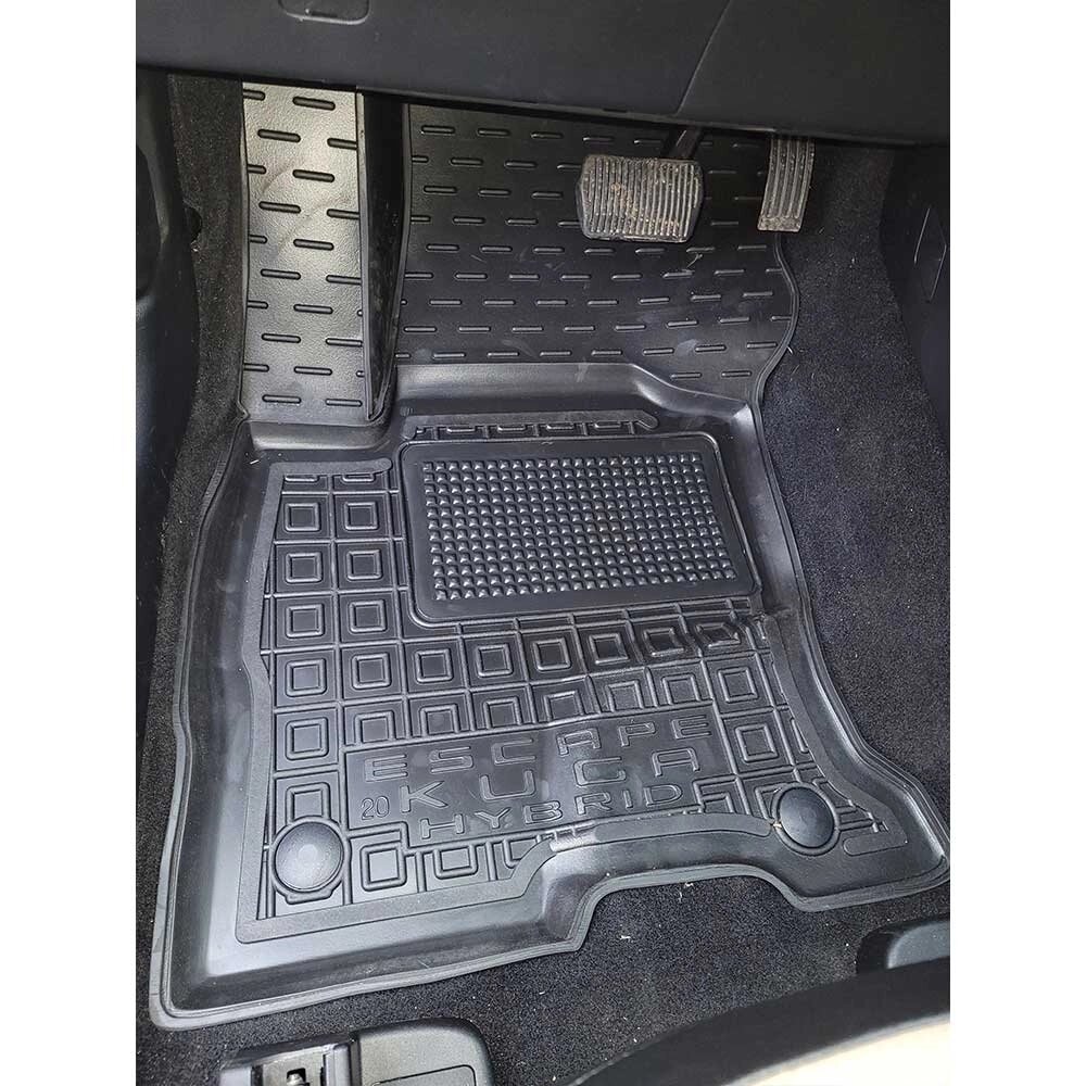 Поліуретанові (автогум) килимки в салон Ford Escape/Kuga Hybrid (2020) MOD  / Форд Куга / Форд Ескейп від компанії AUTOAS - фото 1