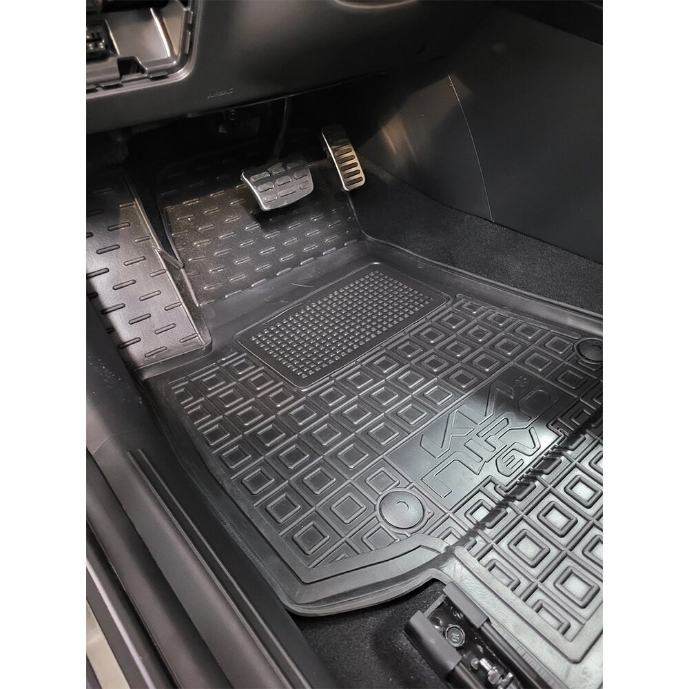 Поліуретанові (автогум) килимки в салон Kia Niro EV (електро) 2023 / КІА Ніро 2023 від компанії AUTOAS - фото 1