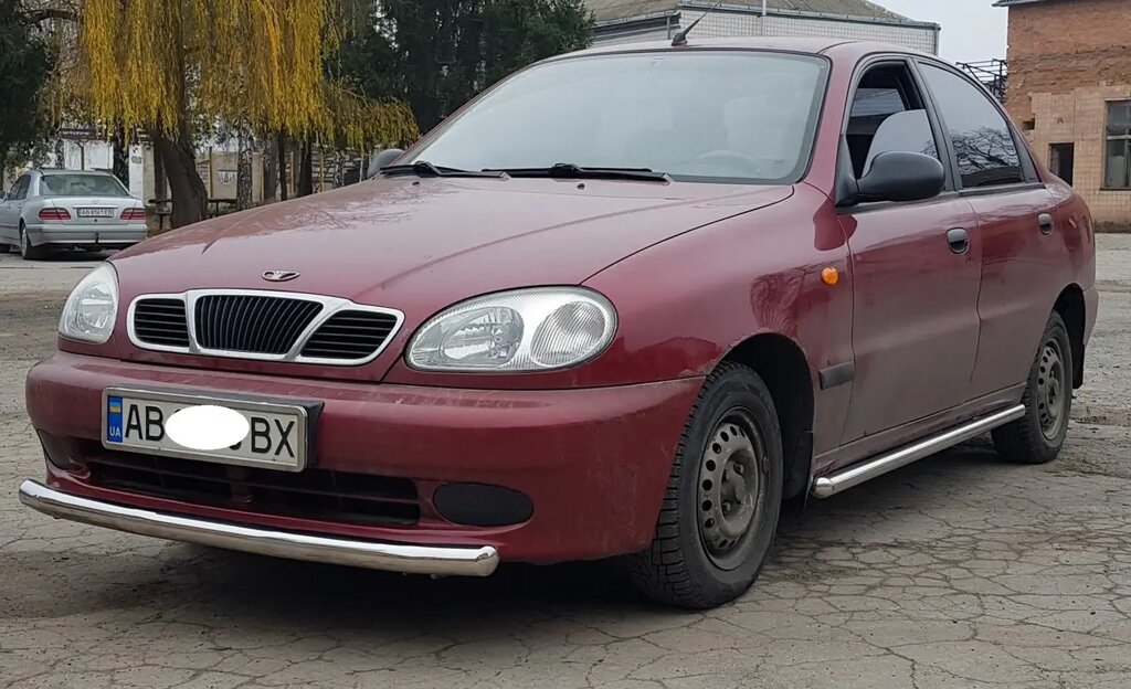 Пороги бічні труба без накладок  Daewoo Lanos (1998+) D 60 від компанії AUTOAS - фото 1