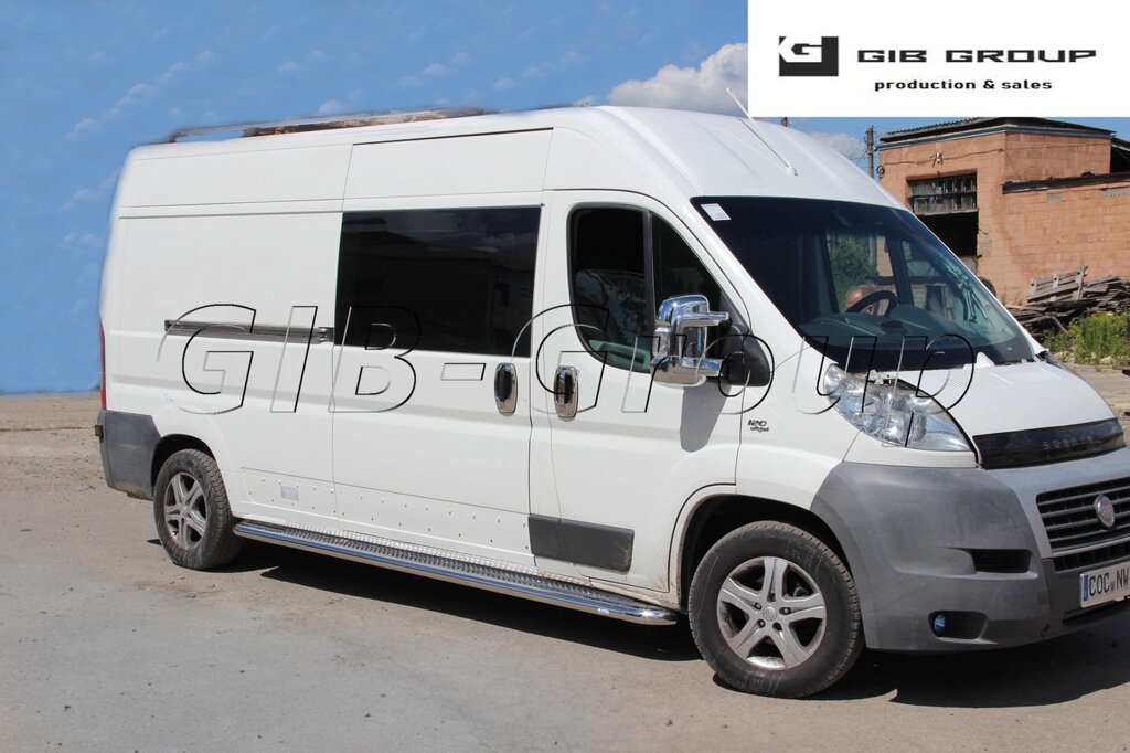 Пороги бічні труба Fiat Ducato (94-06) D60 длинная база від компанії AUTOAS - фото 1