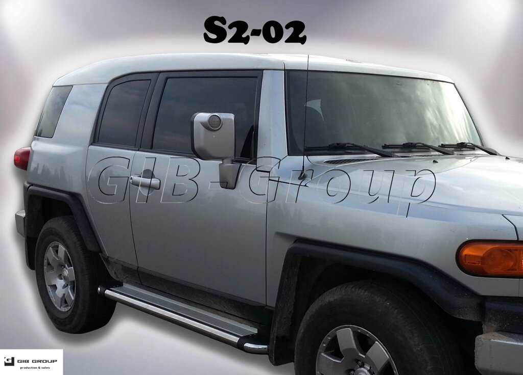 Пороги бічні труба з листом Toyota FJ Cruiser (06-14)  D60 від компанії AUTOAS - фото 1