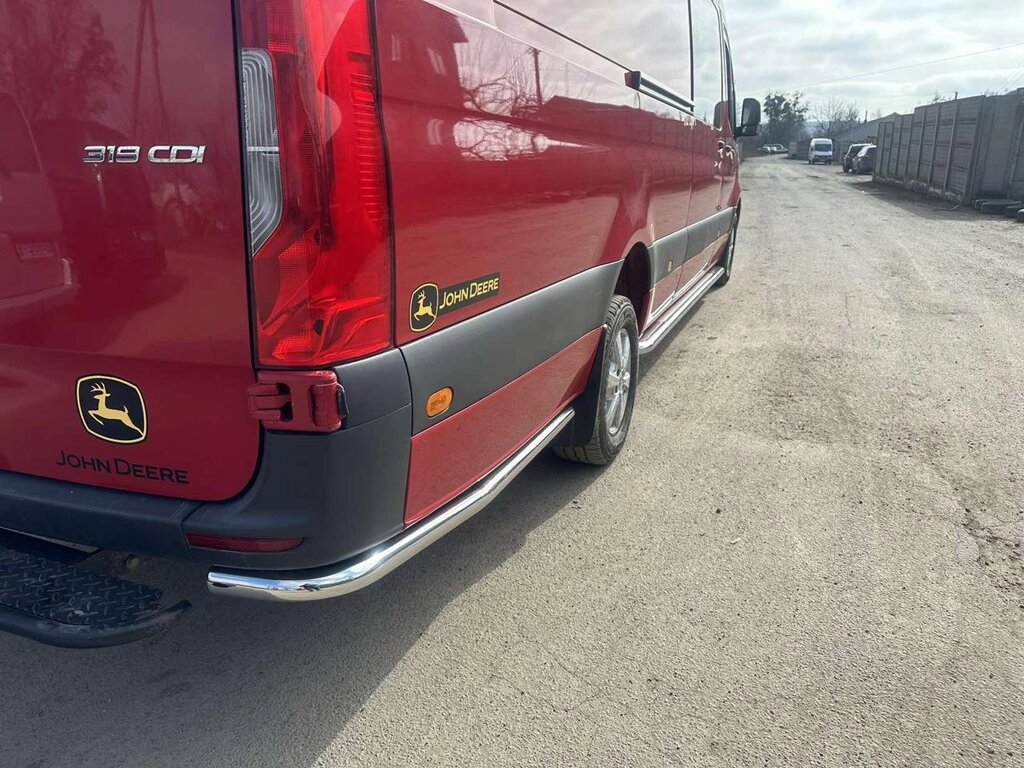 Задні куточки AK-SO (нерж.) Довга база для Mercedes Sprinter 1995-2006 років. від компанії AUTOAS - фото 1