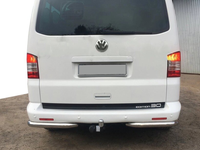 Задні куточки AK003 (2 шт., нерж) для Volkswagen T5 Caravelle 2004-2010 років. від компанії AUTOAS - фото 1