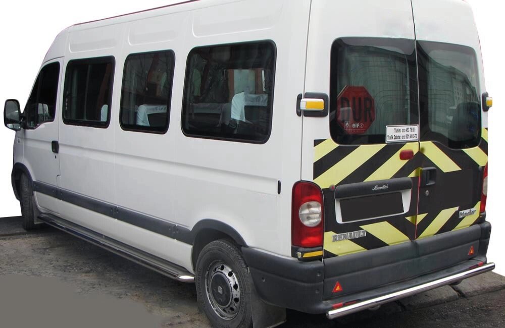 Задня дуга AK002 (нерж.) для Opel Movano 2004-2010 рр. від компанії AUTOAS - фото 1