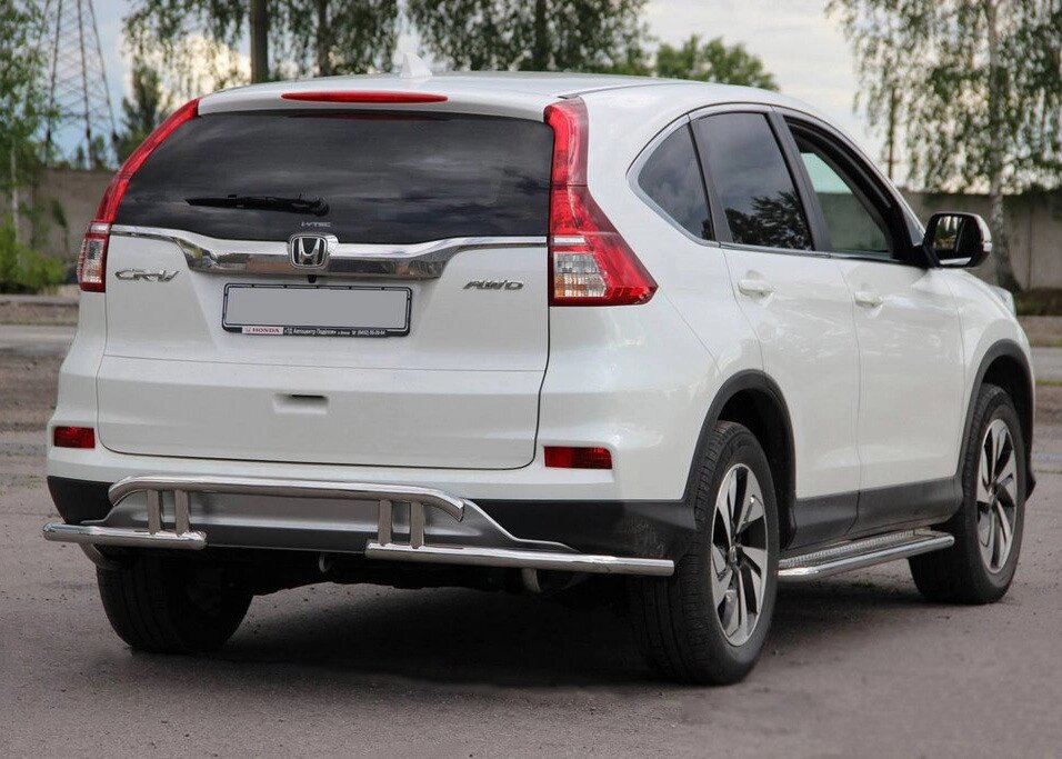 Задня дуга AK003-21 (нерж) для Honda CRV 2012-2016 рр. від компанії AUTOAS - фото 1