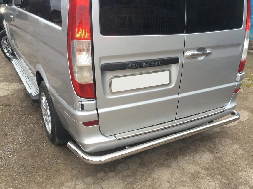 Задня дуга AK005 (нерж.) для Mercedes Viano 2004-2015 рр. від компанії AUTOAS - фото 1