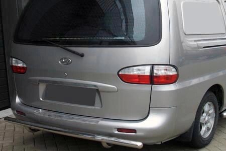 Задня захист AK002 (2 шт., нерж.) для Hyundai H200, H1, Starex 1998-2007. від компанії AUTOAS - фото 1