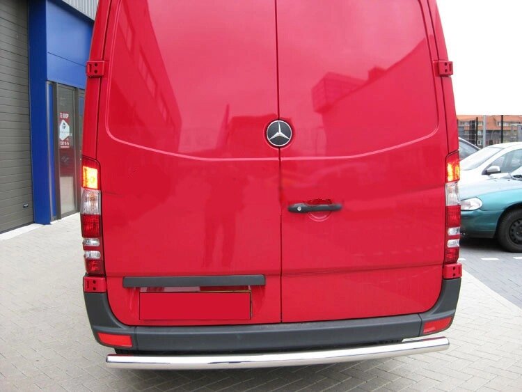 Задня захист AK002 (нерж.) для Mercedes Sprinter 2006-2018 років. від компанії AUTOAS - фото 1