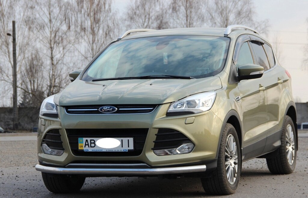 Захист бампера ВУС одинарний Ford Kuga 2013+, 2008-12, 2017+ кенгурятник захист задня дуги пороги від компанії AUTOAS - фото 1