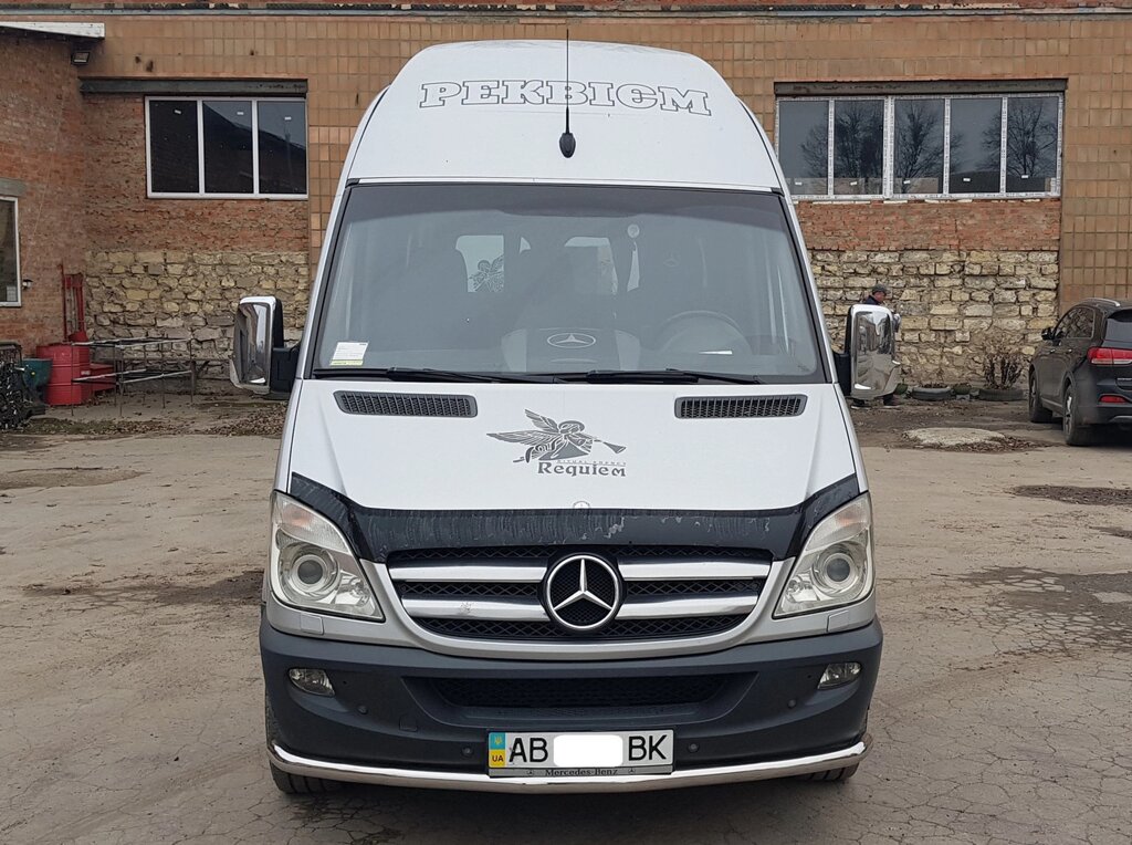 Захист бампера ВУС одинарний Mercedes Sprinter 2006-13, 1995-06, 2014+ кенгурятник захист задня дуги пороги від компанії AUTOAS - фото 1