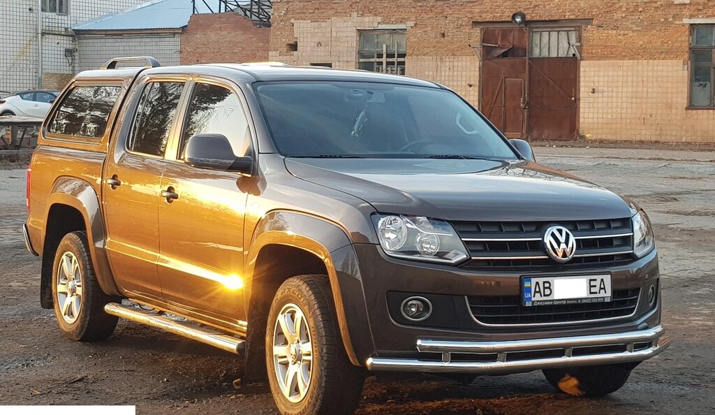 Захист бампера ВУС подвійний Volkswagen Amarok 2010-2016 кенгурятник захист задня дуги пороги від компанії AUTOAS - фото 1