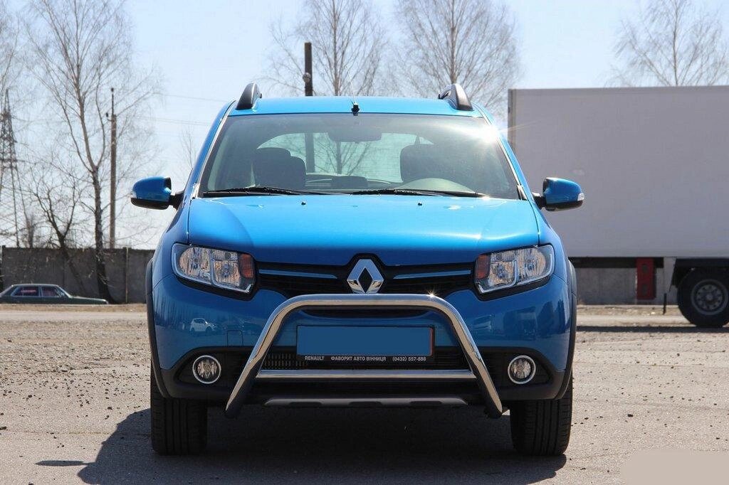 Захист переднього бампера - Кенгурятник Dacia Sandero Stapway (13+) від компанії AUTOAS - фото 1