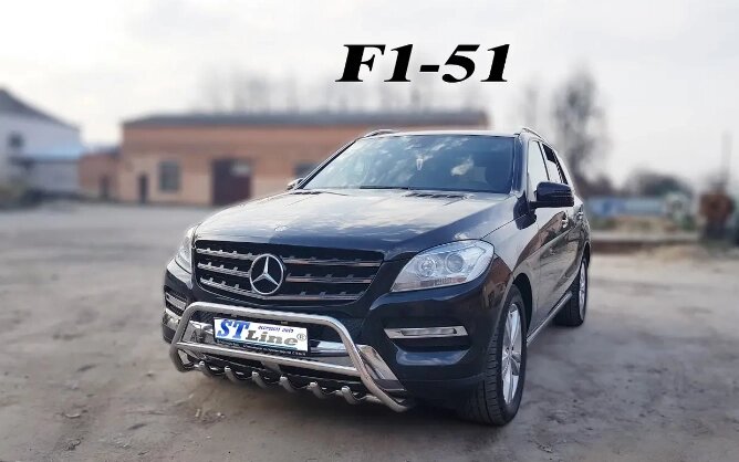 Захист переднього бампера - Кенгурятник Mercedes - Benz ML 166 (11+) від компанії AUTOAS - фото 1