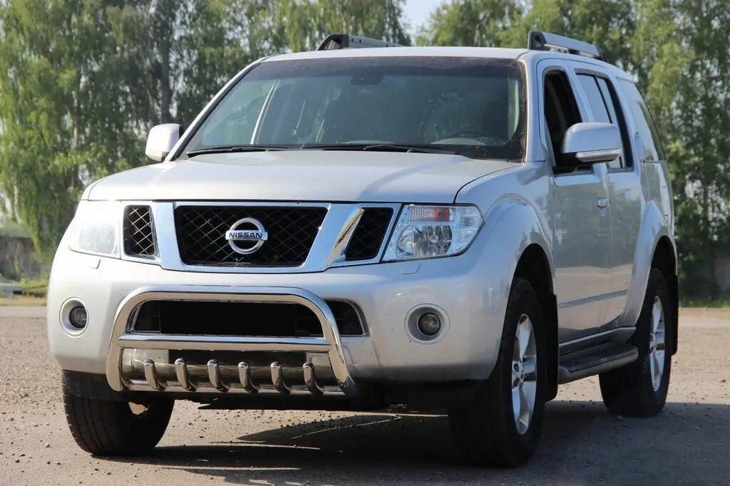 Захист переднього бампера - Кенгурятник Nissan Pathfinder (2006-2013) від компанії AUTOAS - фото 1