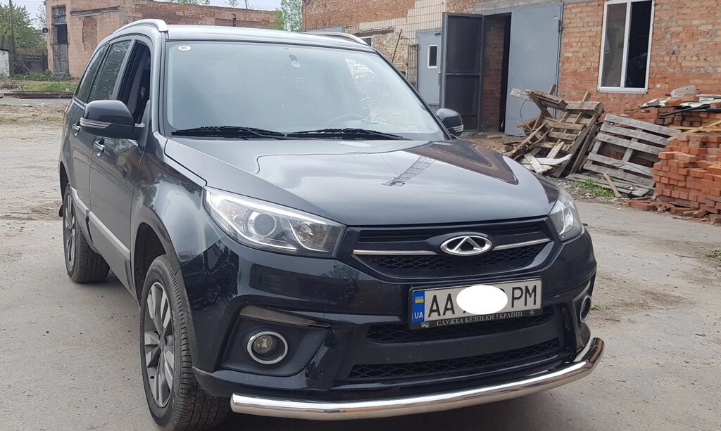 Захист переднього бампера ВУС Chery Tiggo 3 2014+ кенгурятник захист бампера дуги пороги від компанії AUTOAS - фото 1