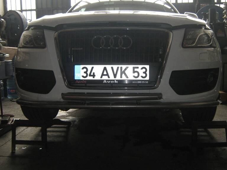 Захист переднього бампера ВУС подвійний Audi Q5 2008+ кенгурятник захист бампера дуги пороги від компанії AUTOAS - фото 1